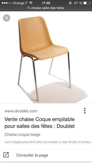 Question housse de chaise - 1