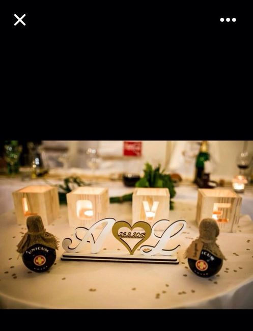 Cake topper à poser sur la table d'honneur - 2