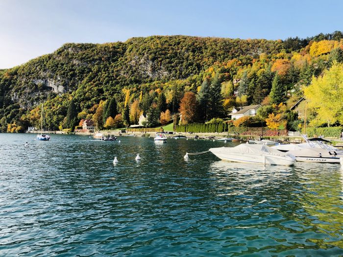 Notre lieu de réception au bord du lac d'Annecy et ses couleurs d'automne! 