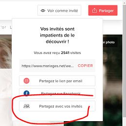 Courriel aux invités (mail) 1