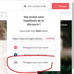 Courriel aux invités (mail) - 1