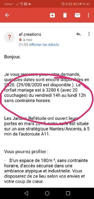 Cherche lieu de réception aux alentours de Nantes - 2