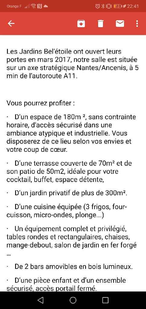 Cherche lieu de réception aux alentours de Nantes - 1