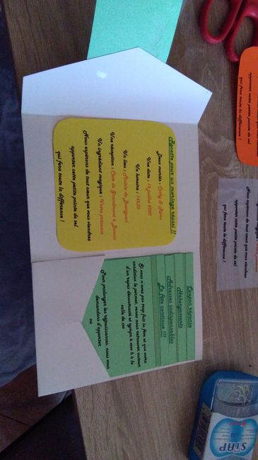 idée avec papier jaune