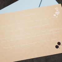 Carte de demande de témoin Popcarte / Verso