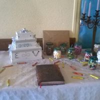 table de l'urne - candy bar - livre d'or 