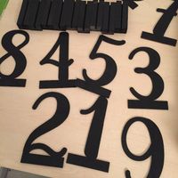 Numéros de table