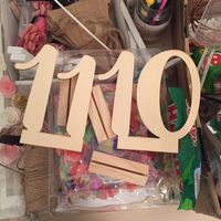 Numéros de tables non teinté