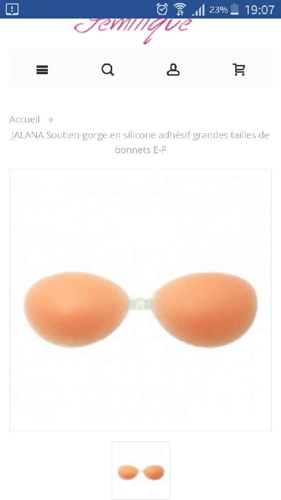 Guêpière ou soutien gorge sans bretelle pour robe de mariée bustier - 1