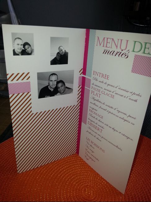 Forme et présentation du menu - 2