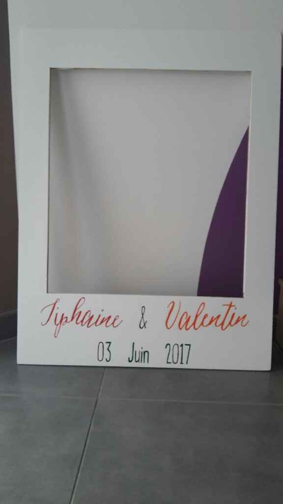 Photobooth polaroid et cadre d'or - 2