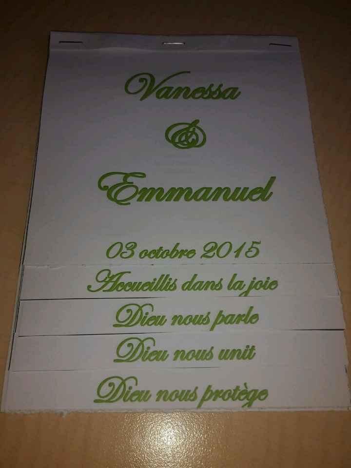 Maquette livret de messe - 1