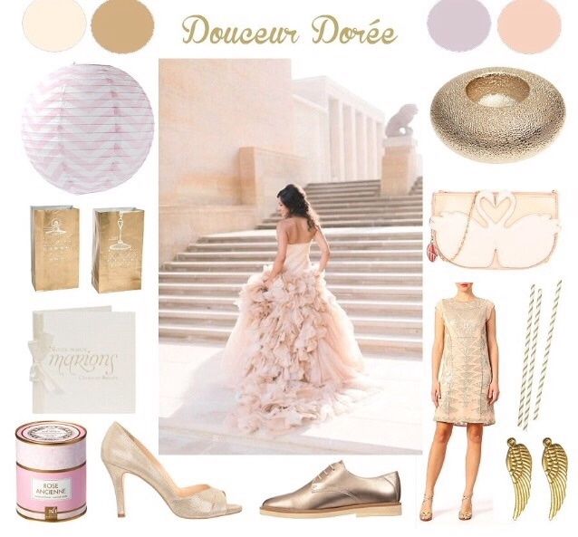 Rose Blush et doré