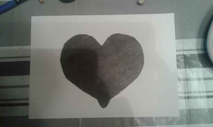 Photo coeur ardoise