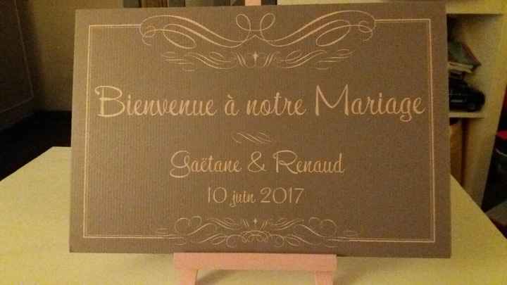 Mon panneau de bienvenue!! - 1