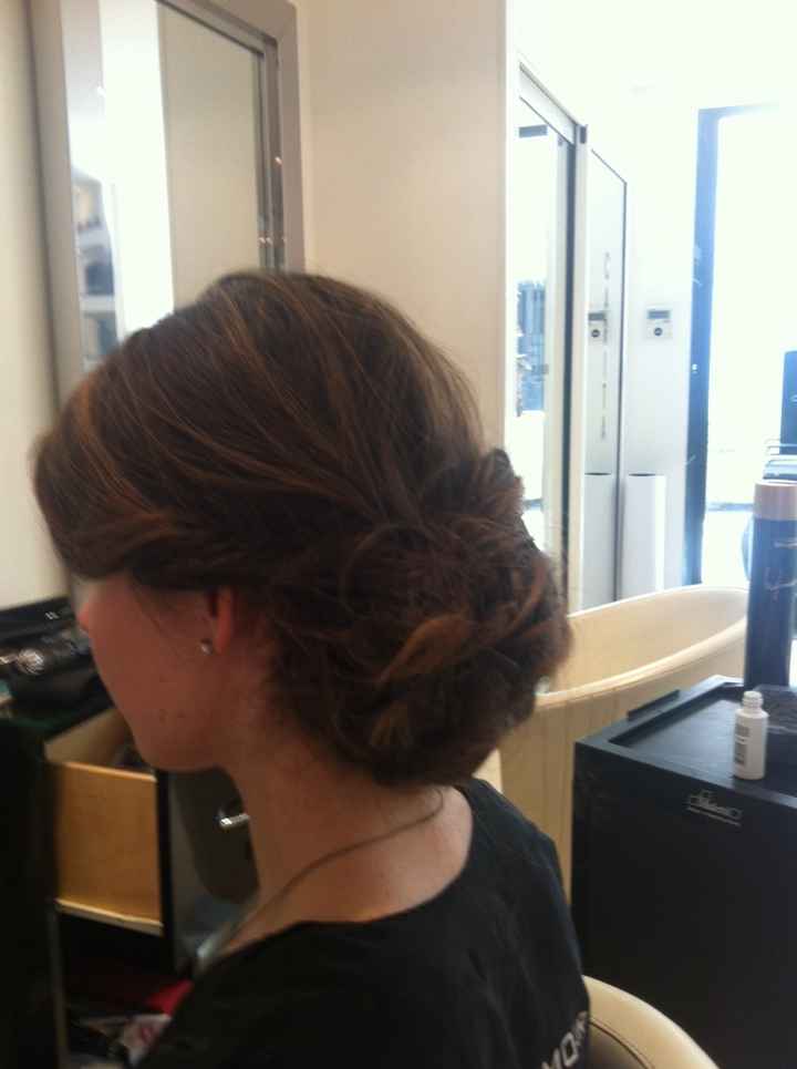 Test chignon pour mariage d'une amie - 3