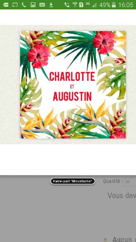 Comment seront vos faire-part ? - 1