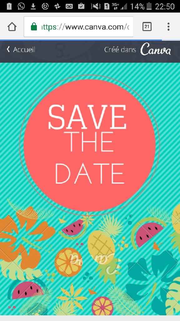 Save the date électronique - 1