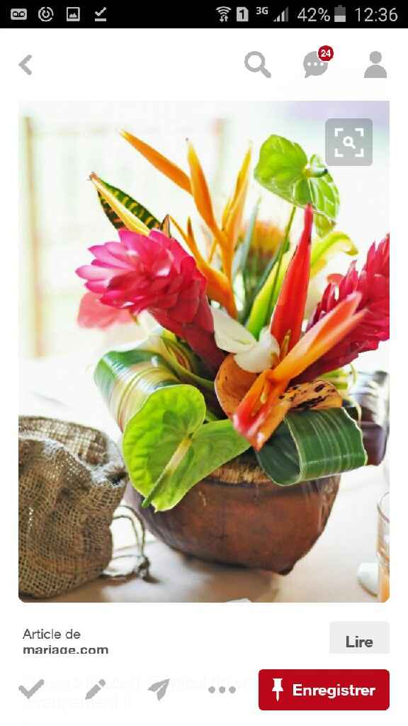 Début de la décoration de mon mariage : thème exotique - 6