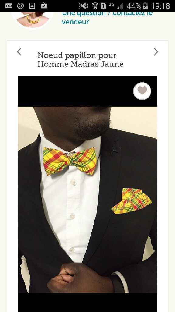 De quel couleur sera ou aimeriez vous que soit le costume de votre chéri? - 1