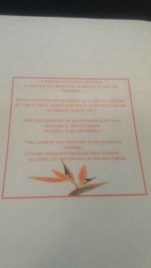 Aide impression faire part - 2