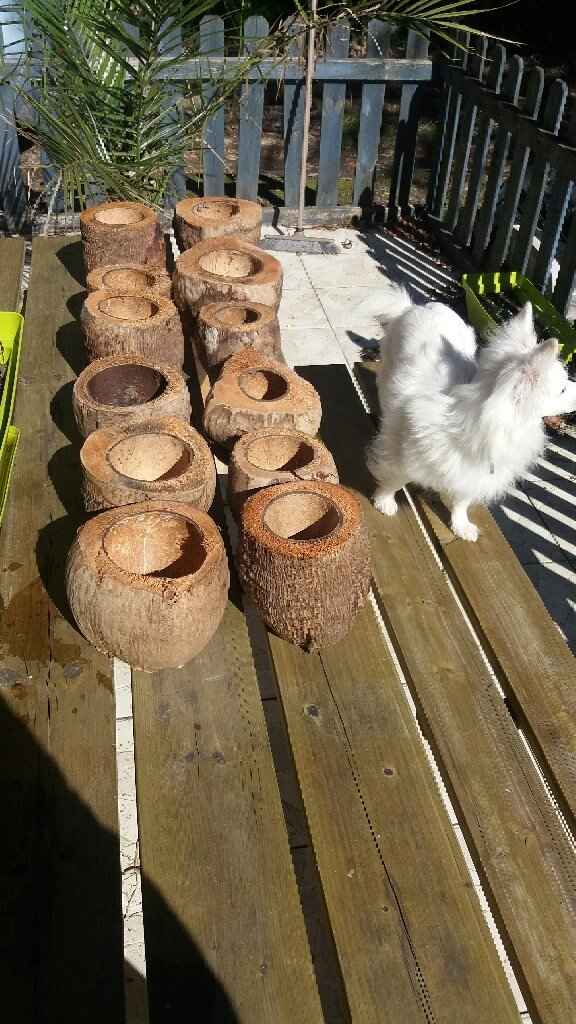 Trop contente !!! j'ai mes centres de tables artisanales - 1