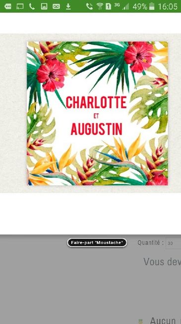 Comment seront vos faire-part ? - 1