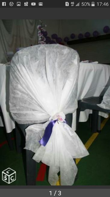 Essai housse de chaise - voile d'hivernage - 1