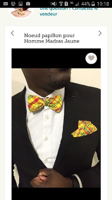 De quel couleur sera ou aimeriez vous que soit le costume de votre chéri? - 1