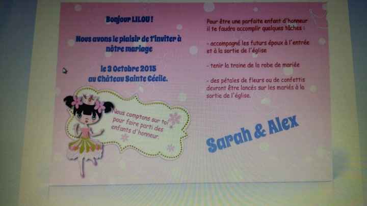 Faire part pour les enfants - 1