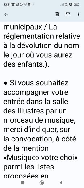 Liste de musique mairie Capitole. 3