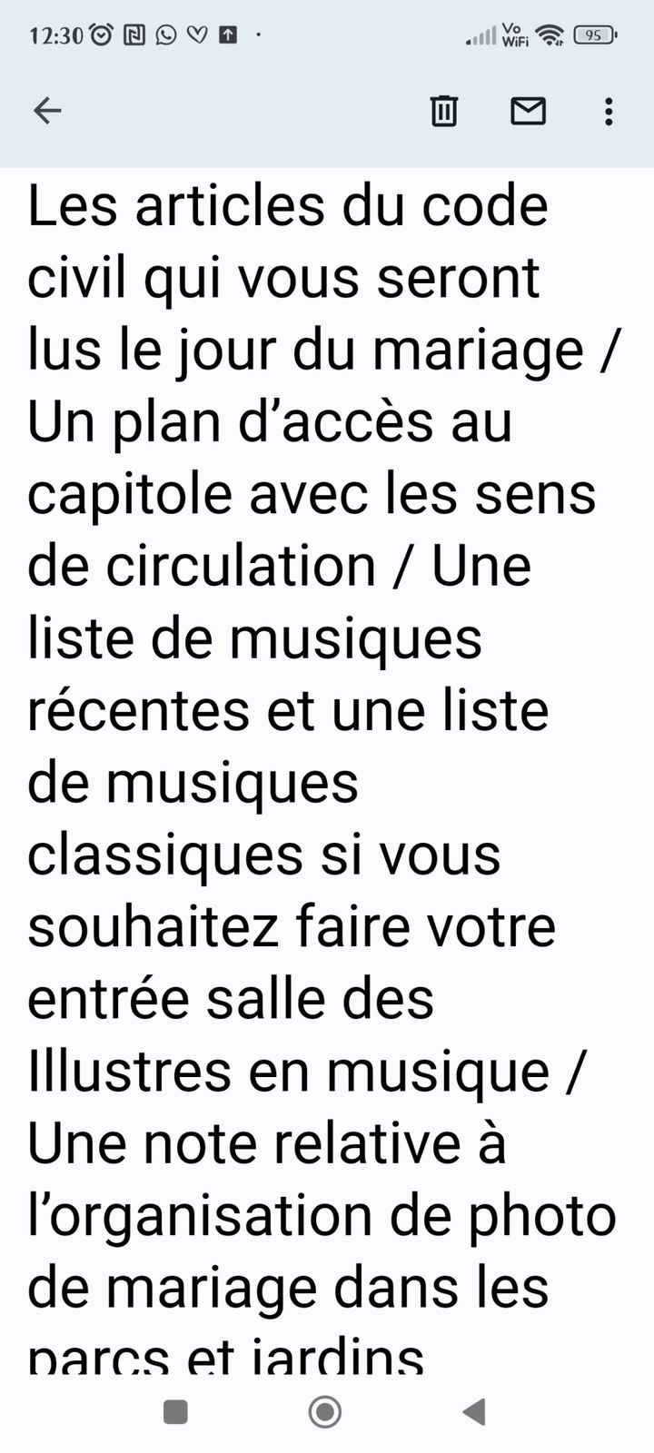 Liste de musique mairie Capitole. - 1