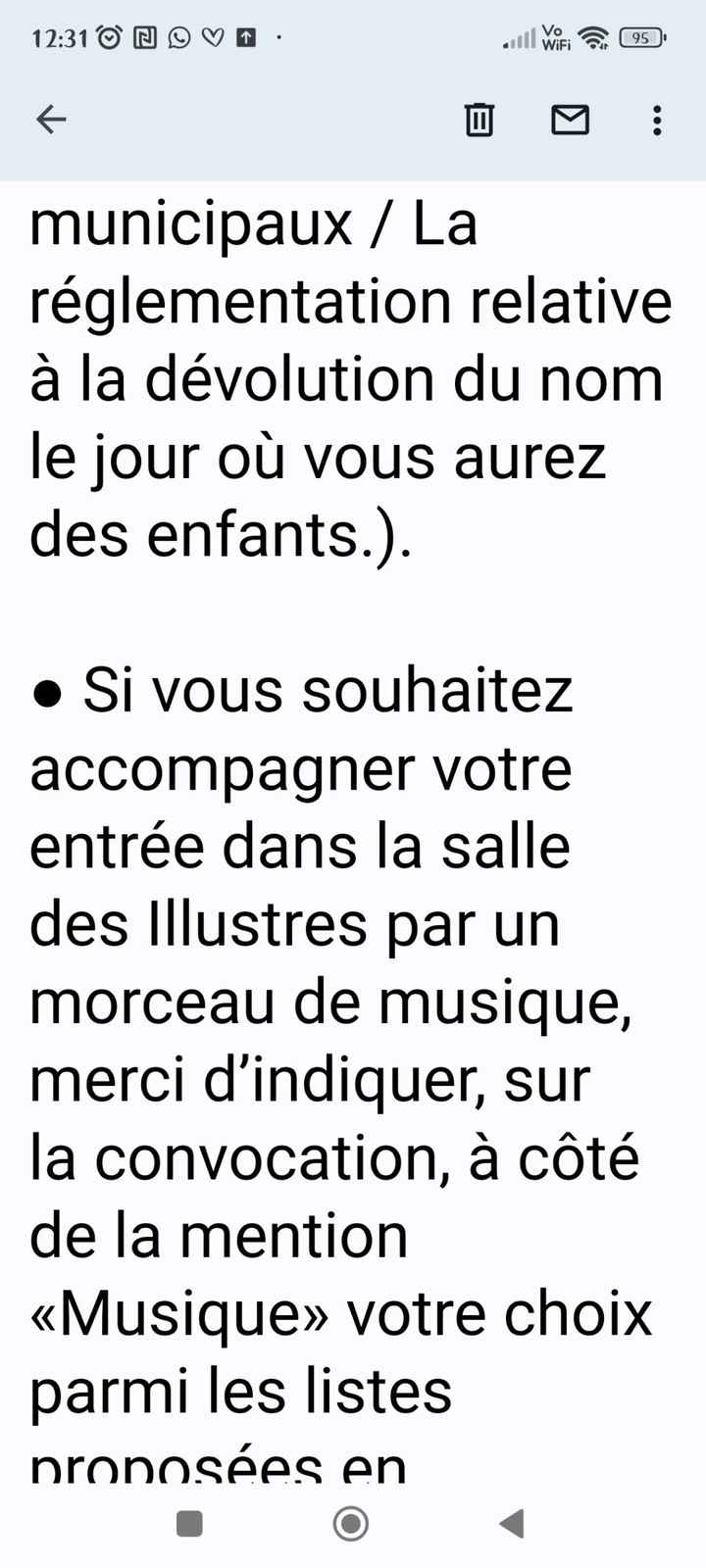 Liste de musique mairie Capitole. - 1