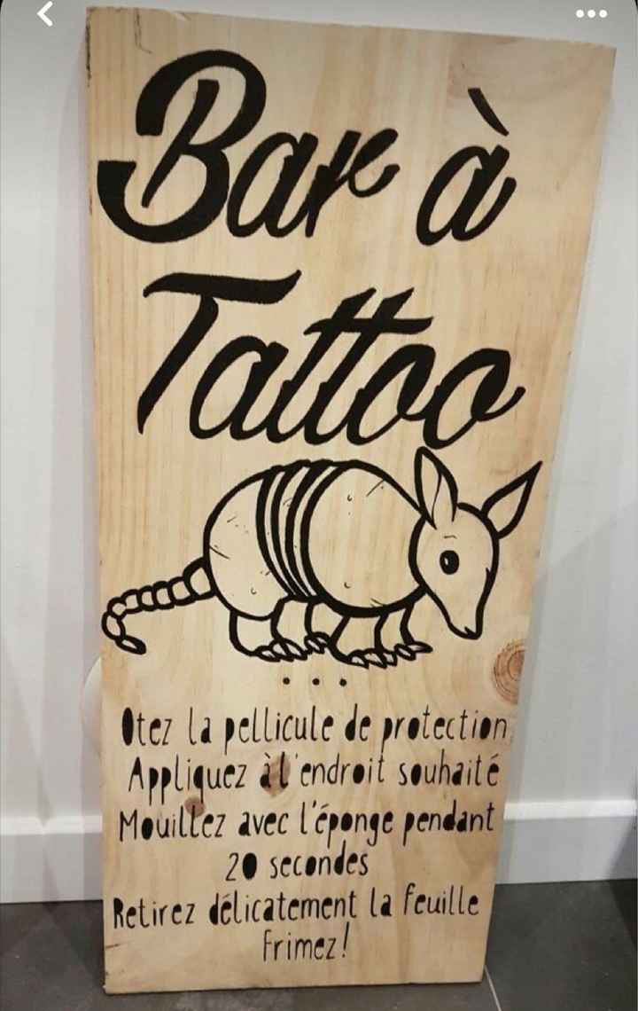 Bar à tatouages mariage - 1