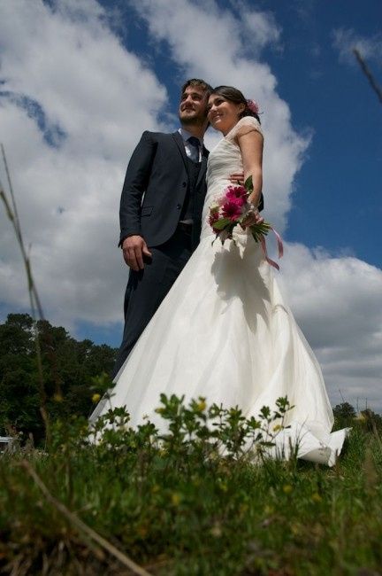Le bouquet avec ruban