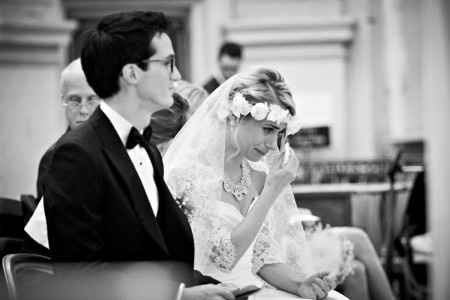 Les larmes de la mariée