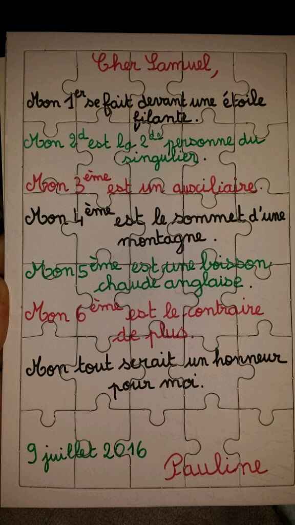 Mes demandes pour les témoins !! - 1