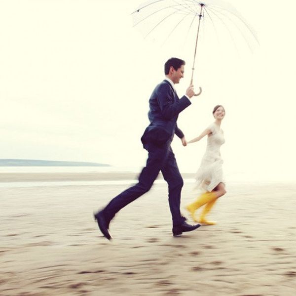 Mariage sous la pluie