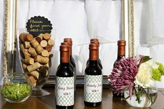 Mariagesur le thème du vin 