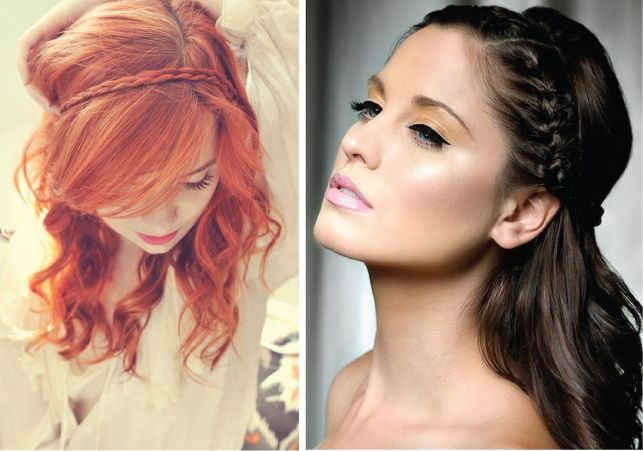Coiffure avec tresses