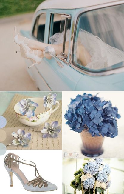 Mariage en bleu