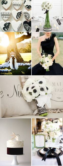 Un mariage en noir et blanc