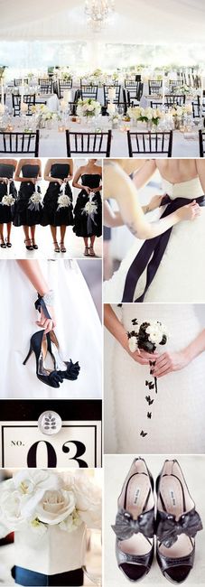Un mariage en noir et blanc 