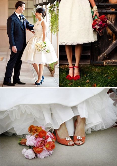 La mariée aux chaussures colorées 