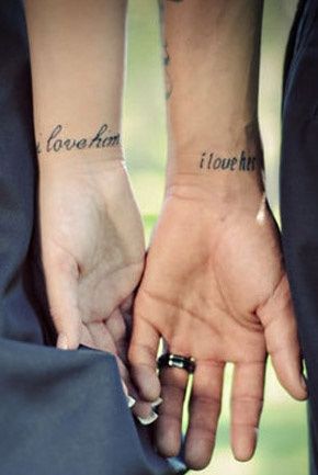 Les  tatouages en couple