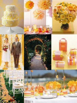 Le club du mariage rose framboise, orange et jaune - 1
