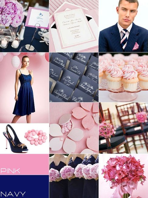 Le club du mariage framboise et bleu