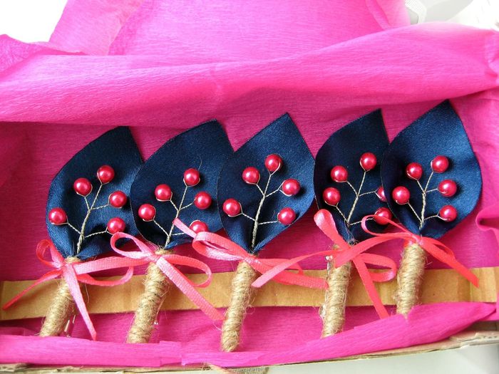 Le club du mariage framboise et bleu