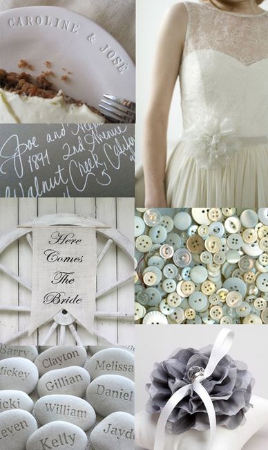 le club du mariage gris et blanc