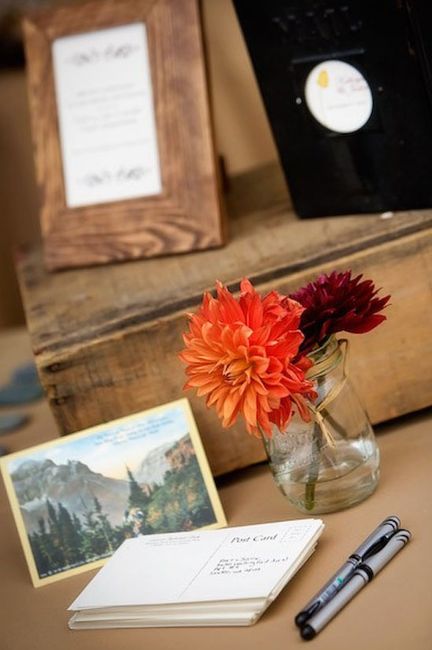 Décoration avec des boites aux lettres et courrier